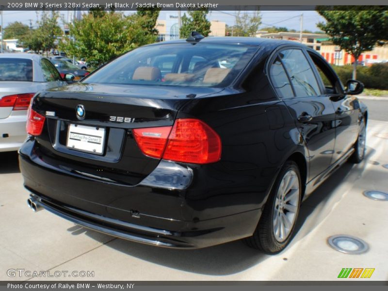 Jet Black / Saddle Brown Dakota Leather 2009 BMW 3 Series 328xi Sedan