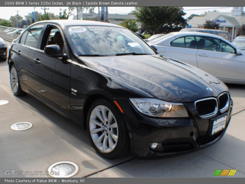 Jet Black / Saddle Brown Dakota Leather 2009 BMW 3 Series 328xi Sedan
