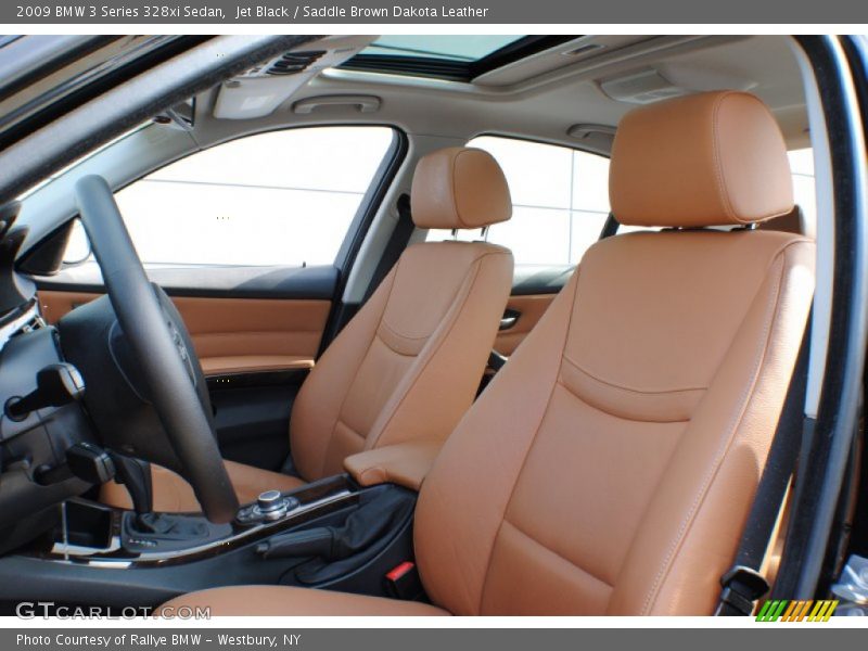 Jet Black / Saddle Brown Dakota Leather 2009 BMW 3 Series 328xi Sedan