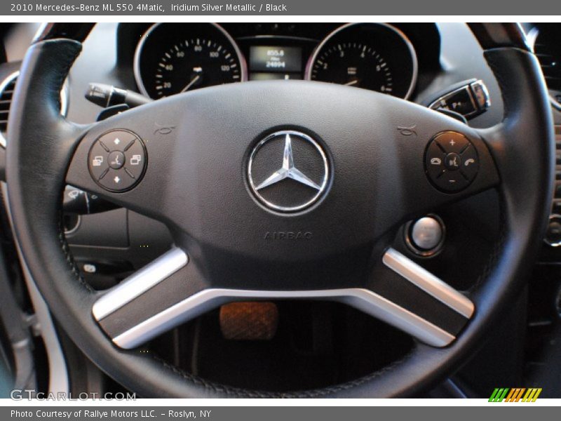 Iridium Silver Metallic / Black 2010 Mercedes-Benz ML 550 4Matic