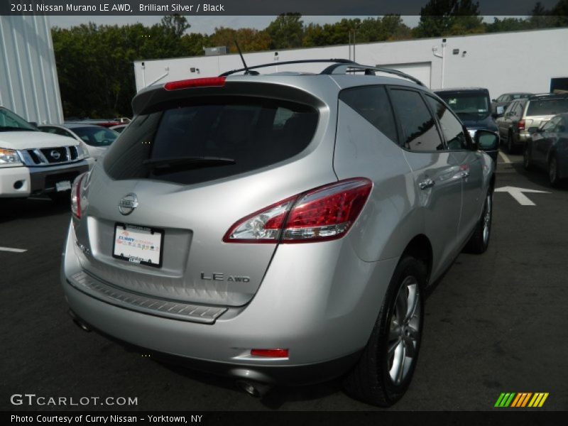 Brilliant Silver / Black 2011 Nissan Murano LE AWD