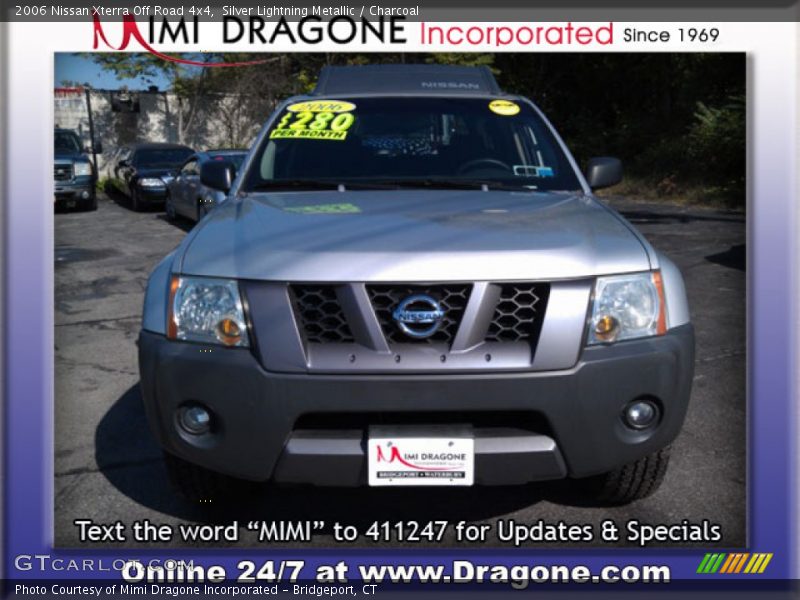 Silver Lightning Metallic / Charcoal 2006 Nissan Xterra Off Road 4x4