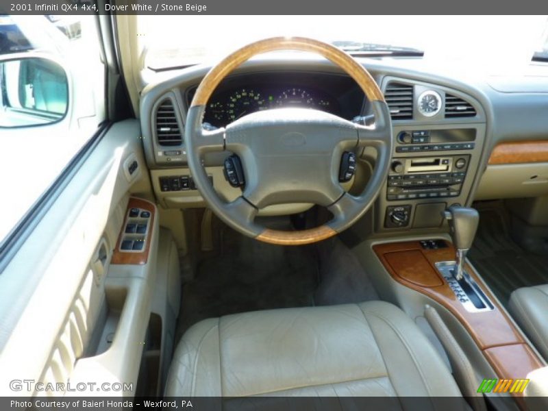 Dover White / Stone Beige 2001 Infiniti QX4 4x4