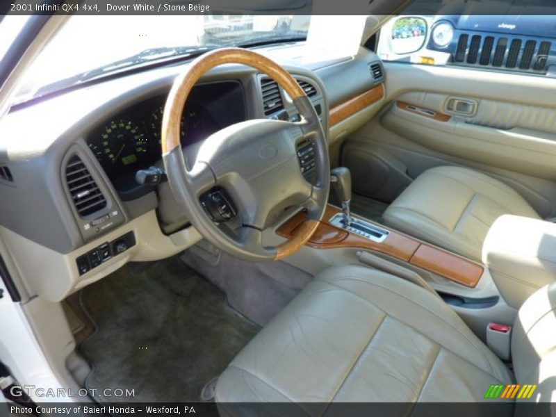 Dover White / Stone Beige 2001 Infiniti QX4 4x4