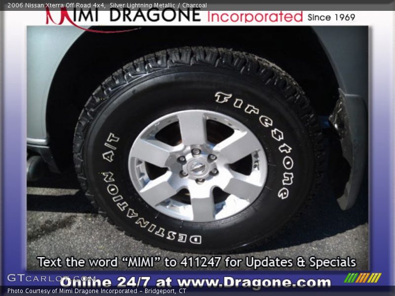 Silver Lightning Metallic / Charcoal 2006 Nissan Xterra Off Road 4x4
