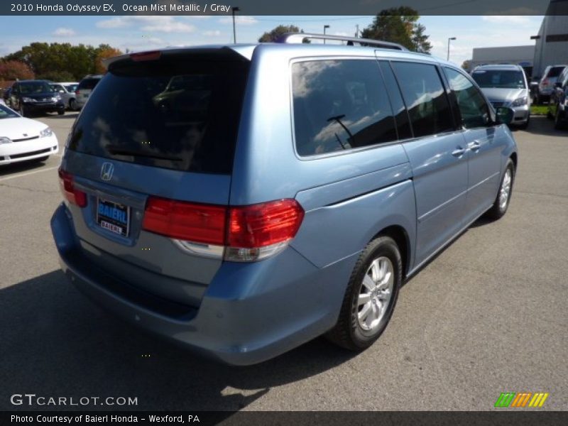 Ocean Mist Metallic / Gray 2010 Honda Odyssey EX