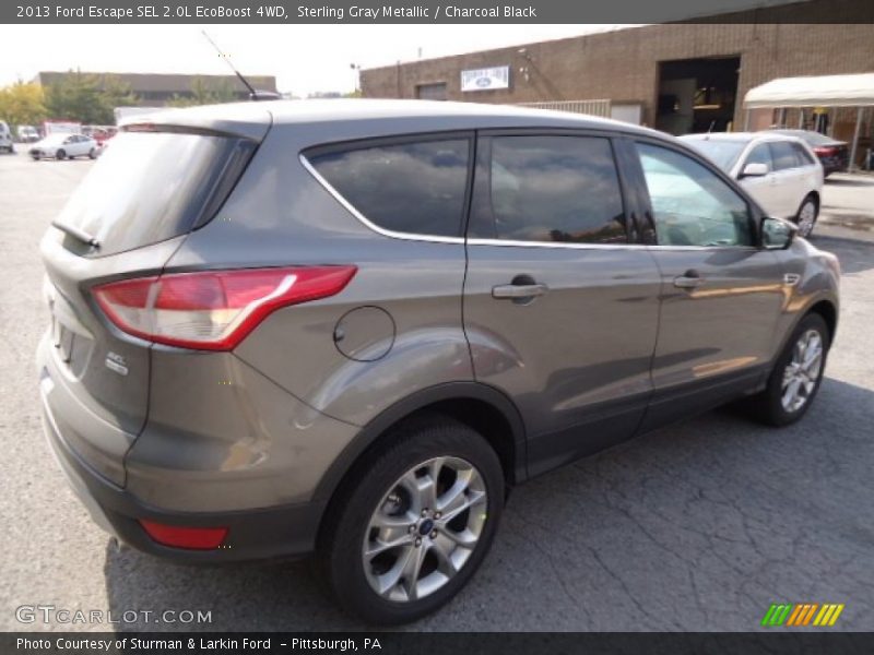 Sterling Gray Metallic / Charcoal Black 2013 Ford Escape SEL 2.0L EcoBoost 4WD