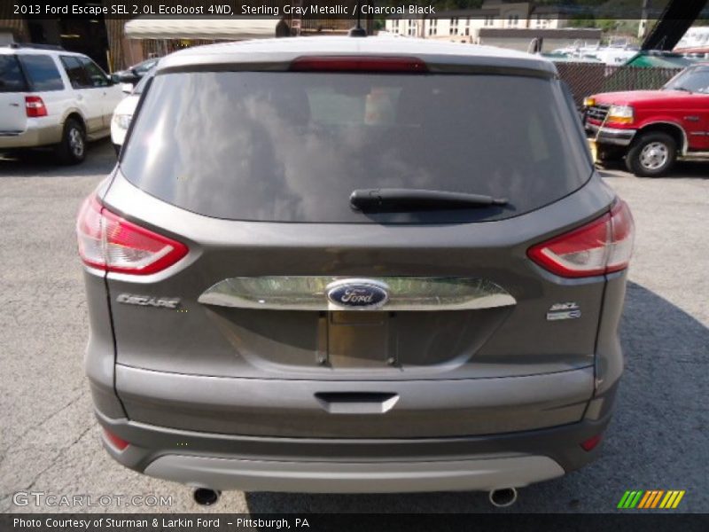 Sterling Gray Metallic / Charcoal Black 2013 Ford Escape SEL 2.0L EcoBoost 4WD