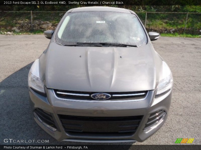 Sterling Gray Metallic / Charcoal Black 2013 Ford Escape SEL 2.0L EcoBoost 4WD