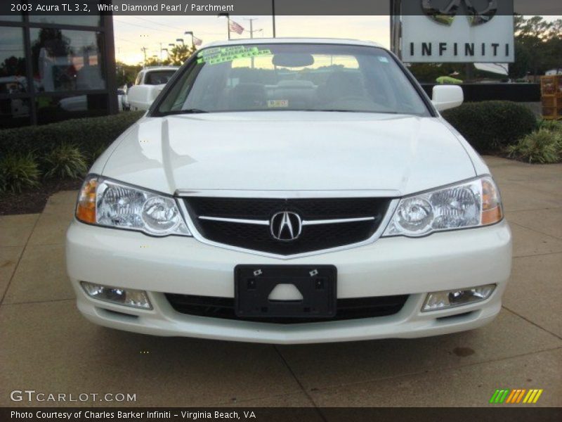 White Diamond Pearl / Parchment 2003 Acura TL 3.2