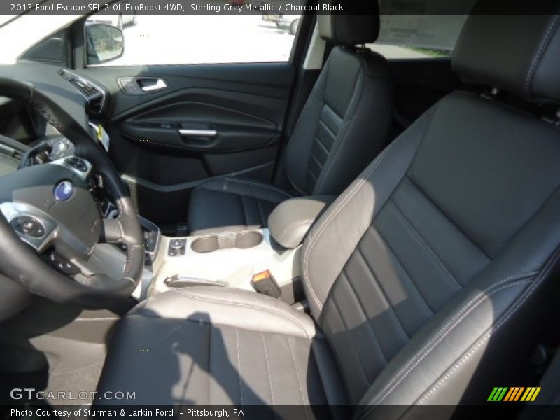 Sterling Gray Metallic / Charcoal Black 2013 Ford Escape SEL 2.0L EcoBoost 4WD