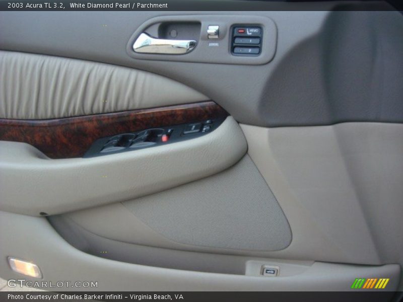 White Diamond Pearl / Parchment 2003 Acura TL 3.2