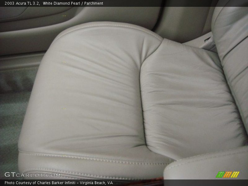 White Diamond Pearl / Parchment 2003 Acura TL 3.2
