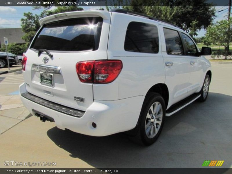 Super White / Graphite 2008 Toyota Sequoia Limited