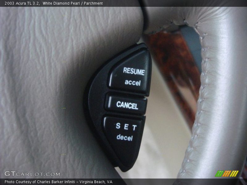 White Diamond Pearl / Parchment 2003 Acura TL 3.2