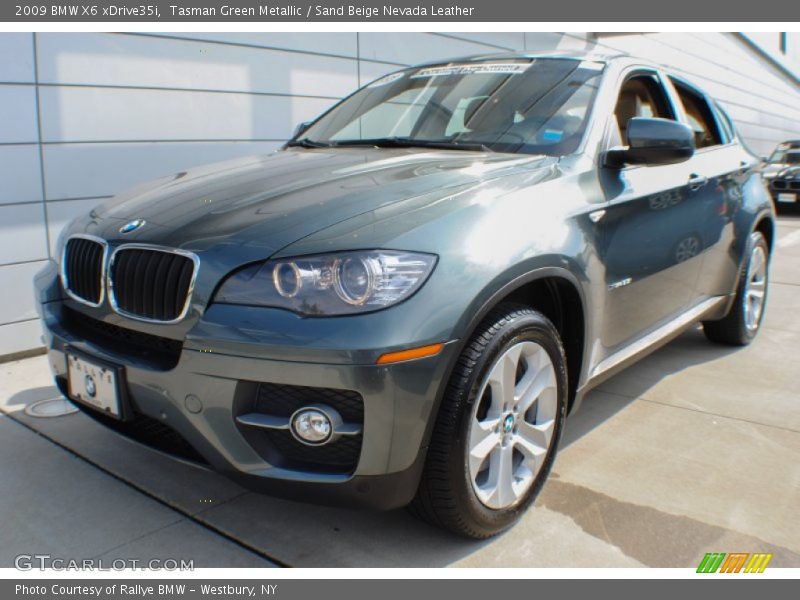 Tasman Green Metallic / Sand Beige Nevada Leather 2009 BMW X6 xDrive35i