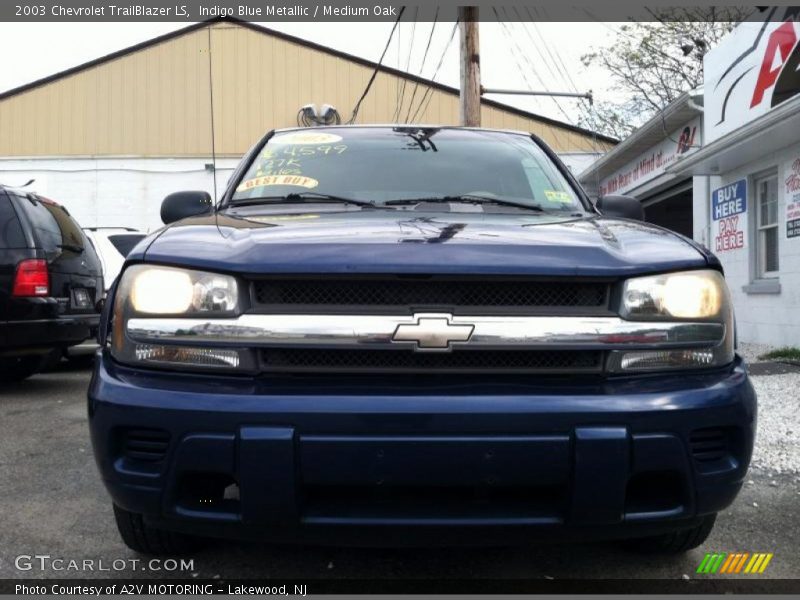 Indigo Blue Metallic / Medium Oak 2003 Chevrolet TrailBlazer LS