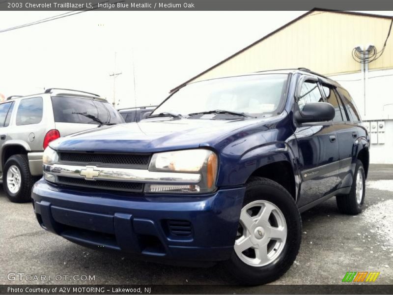 Indigo Blue Metallic / Medium Oak 2003 Chevrolet TrailBlazer LS