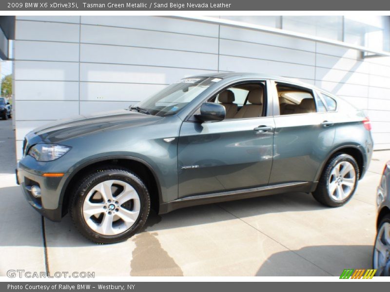 Tasman Green Metallic / Sand Beige Nevada Leather 2009 BMW X6 xDrive35i