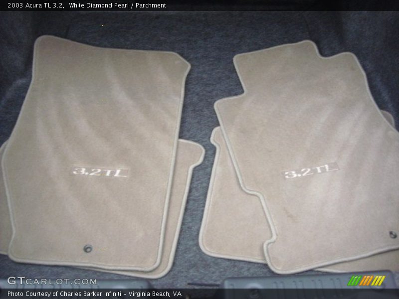 White Diamond Pearl / Parchment 2003 Acura TL 3.2