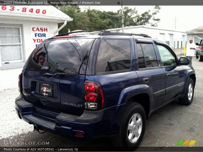 Indigo Blue Metallic / Medium Oak 2003 Chevrolet TrailBlazer LS