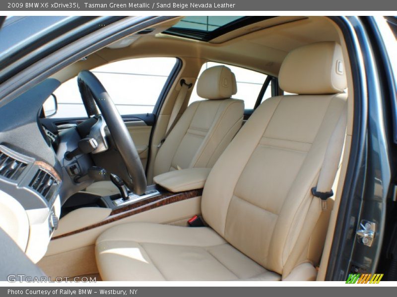 Tasman Green Metallic / Sand Beige Nevada Leather 2009 BMW X6 xDrive35i