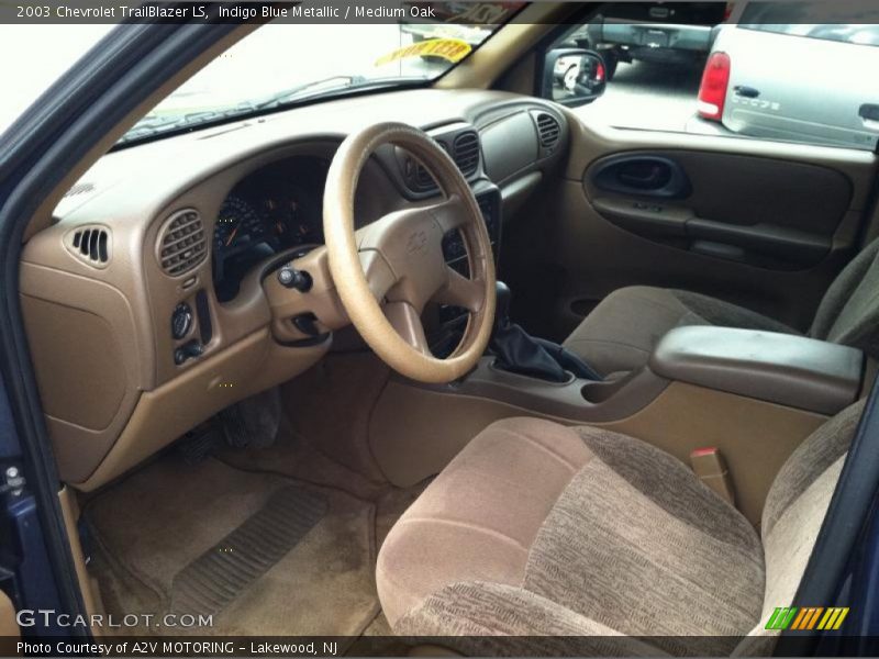 Indigo Blue Metallic / Medium Oak 2003 Chevrolet TrailBlazer LS