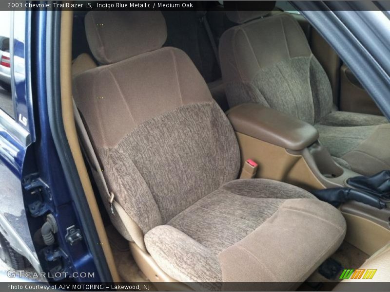 Indigo Blue Metallic / Medium Oak 2003 Chevrolet TrailBlazer LS