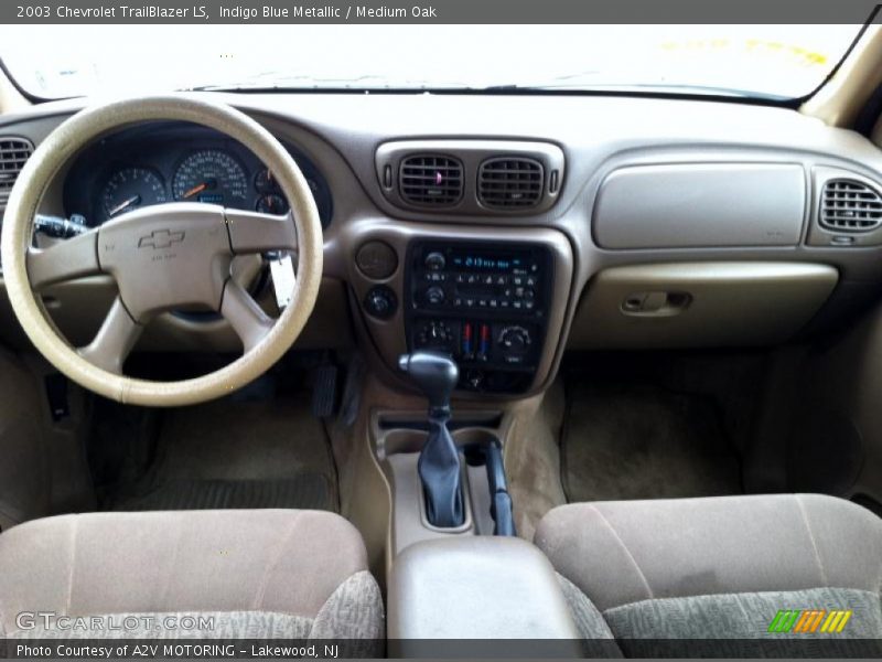 Indigo Blue Metallic / Medium Oak 2003 Chevrolet TrailBlazer LS