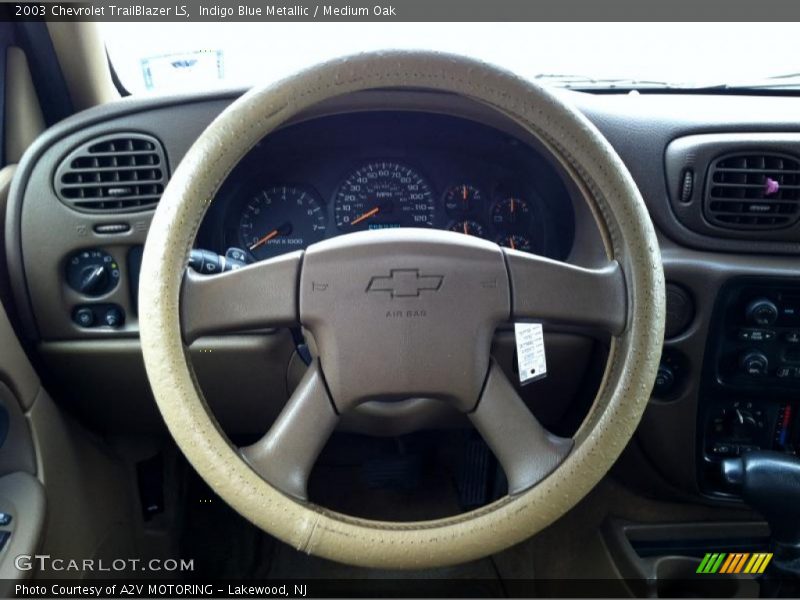 Indigo Blue Metallic / Medium Oak 2003 Chevrolet TrailBlazer LS