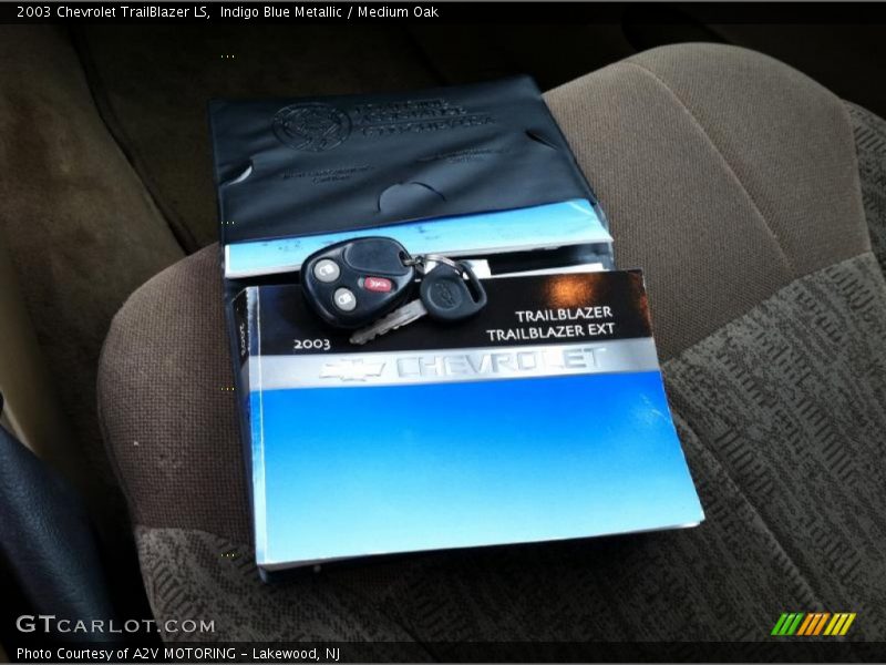 Indigo Blue Metallic / Medium Oak 2003 Chevrolet TrailBlazer LS