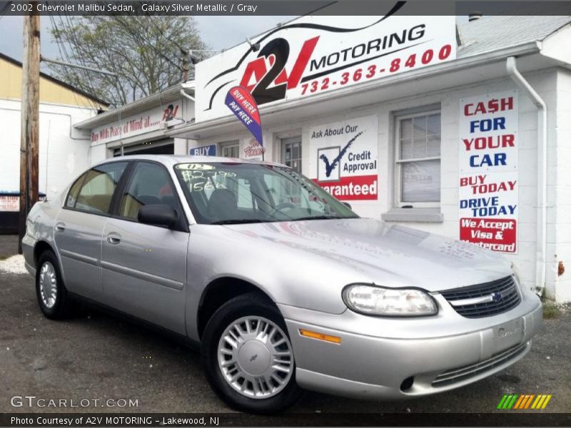 Galaxy Silver Metallic / Gray 2002 Chevrolet Malibu Sedan