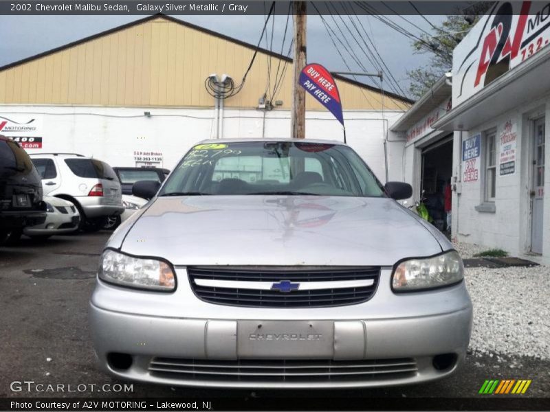 Galaxy Silver Metallic / Gray 2002 Chevrolet Malibu Sedan