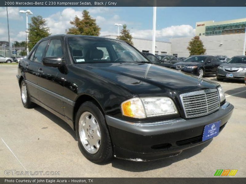 Black / Grey 2000 Mercedes-Benz C 230 Kompressor Sedan
