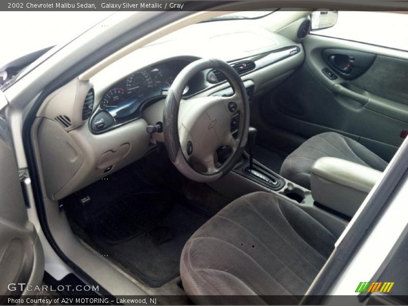 Galaxy Silver Metallic / Gray 2002 Chevrolet Malibu Sedan
