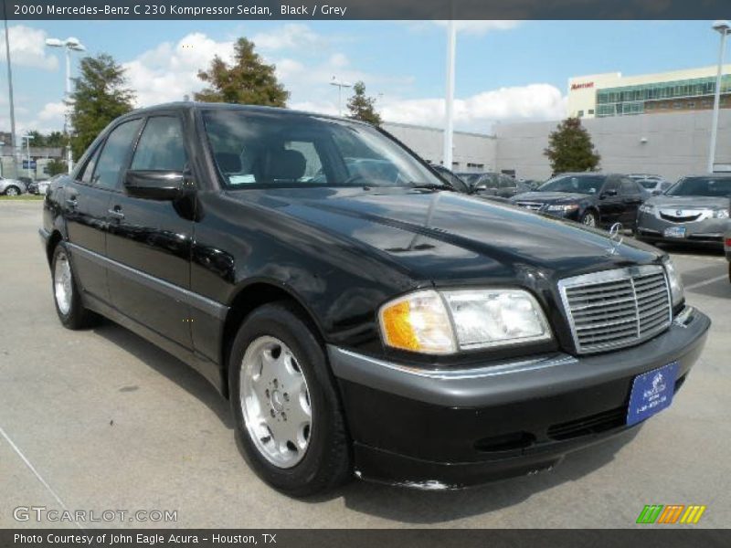 Black / Grey 2000 Mercedes-Benz C 230 Kompressor Sedan