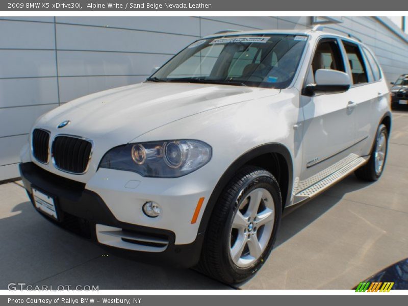 Alpine White / Sand Beige Nevada Leather 2009 BMW X5 xDrive30i