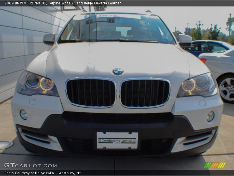 Alpine White / Sand Beige Nevada Leather 2009 BMW X5 xDrive30i