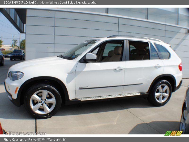 Alpine White / Sand Beige Nevada Leather 2009 BMW X5 xDrive30i