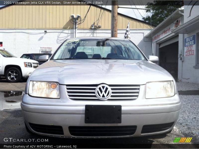 Silver Arrow Metallic / Black 2001 Volkswagen Jetta GLX VR6 Sedan