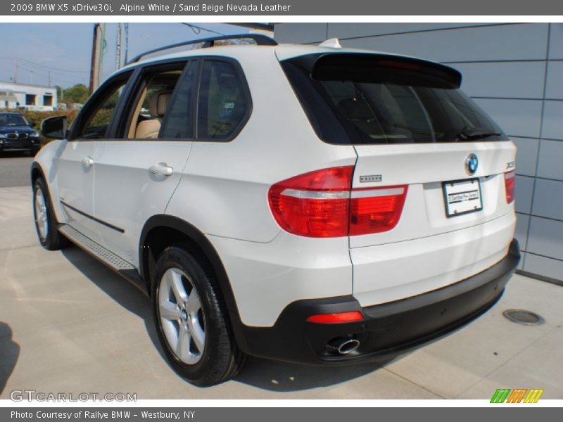 Alpine White / Sand Beige Nevada Leather 2009 BMW X5 xDrive30i