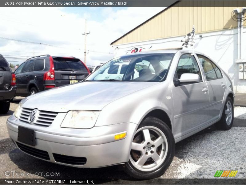 Silver Arrow Metallic / Black 2001 Volkswagen Jetta GLX VR6 Sedan