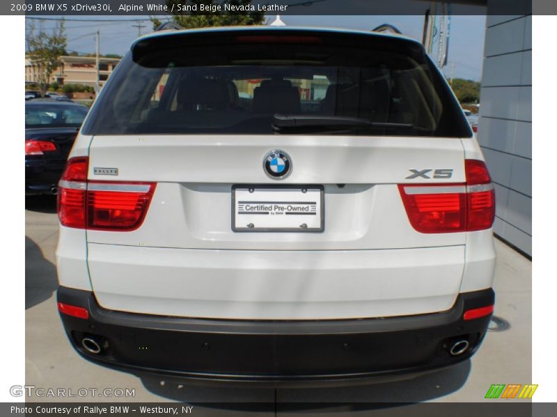 Alpine White / Sand Beige Nevada Leather 2009 BMW X5 xDrive30i