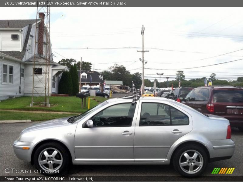 Silver Arrow Metallic / Black 2001 Volkswagen Jetta GLX VR6 Sedan