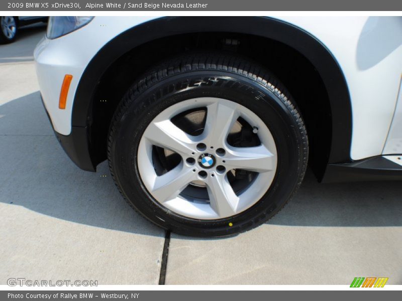 Alpine White / Sand Beige Nevada Leather 2009 BMW X5 xDrive30i
