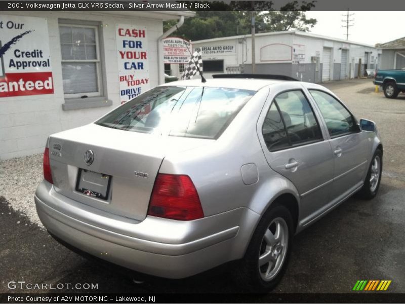Silver Arrow Metallic / Black 2001 Volkswagen Jetta GLX VR6 Sedan