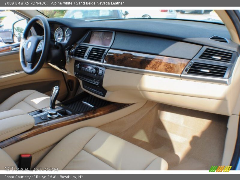 Alpine White / Sand Beige Nevada Leather 2009 BMW X5 xDrive30i