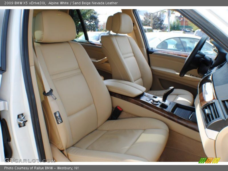 Alpine White / Sand Beige Nevada Leather 2009 BMW X5 xDrive30i
