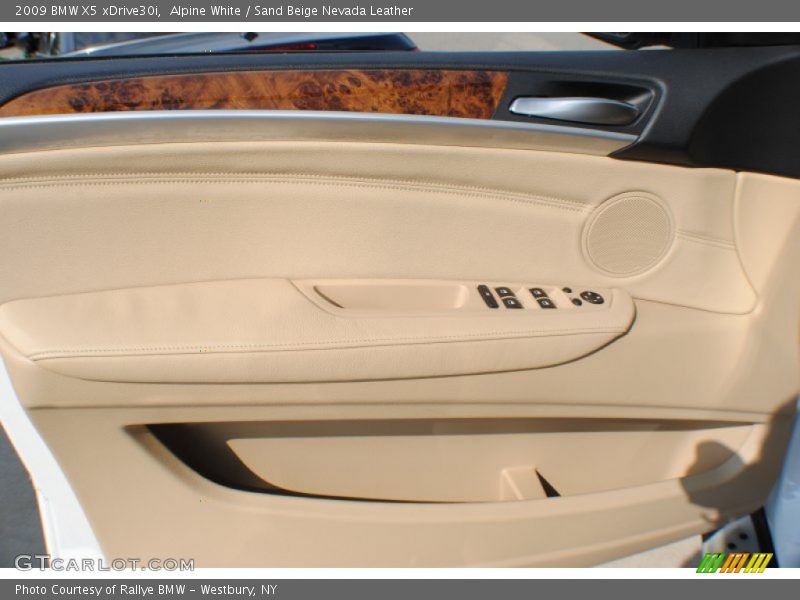 Alpine White / Sand Beige Nevada Leather 2009 BMW X5 xDrive30i