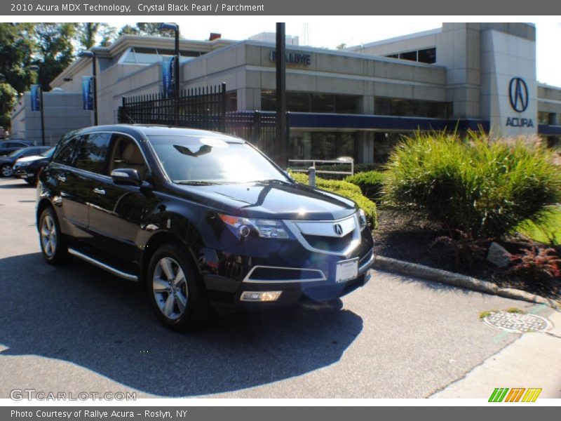 Crystal Black Pearl / Parchment 2010 Acura MDX Technology